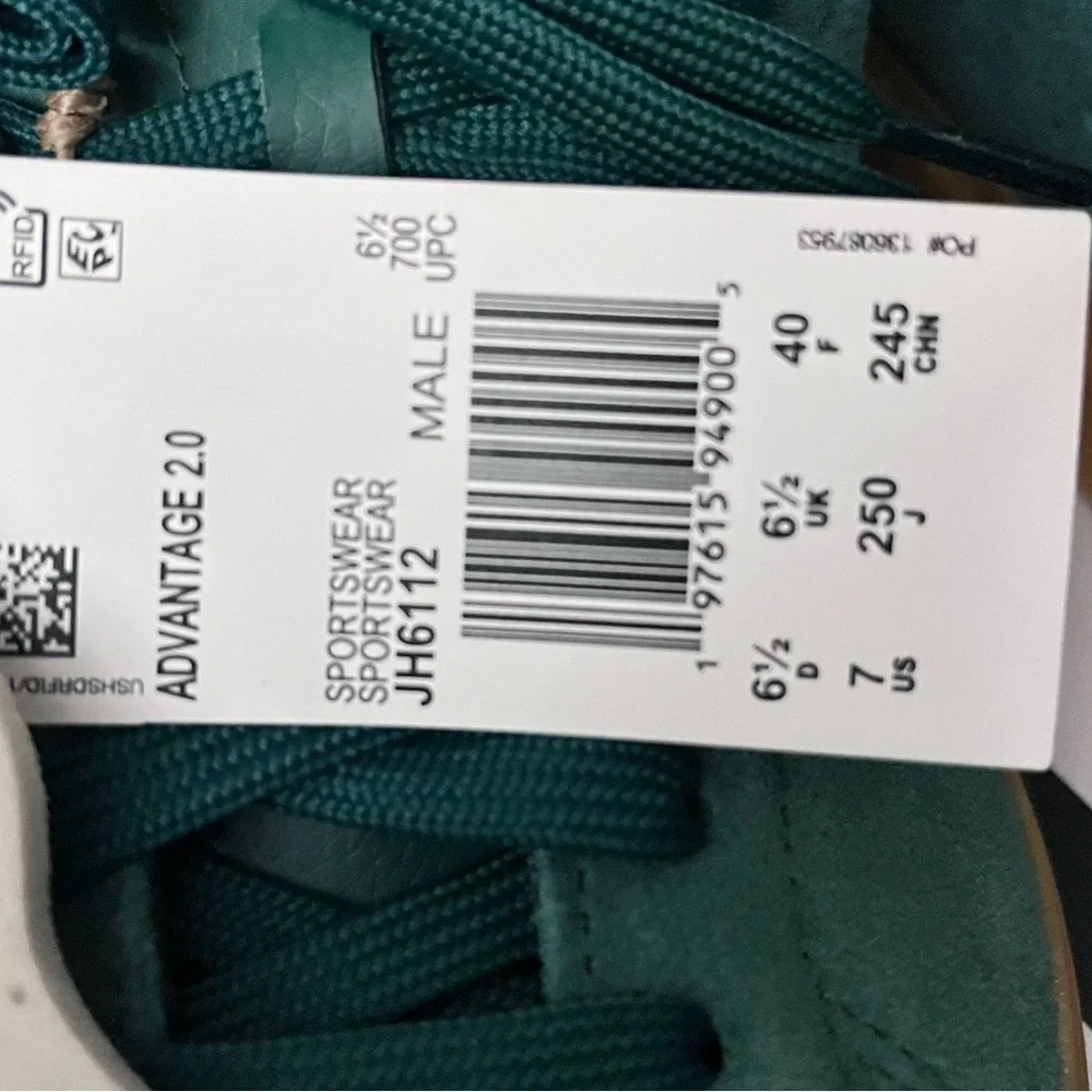 adidas advantage 2.0 Green Sneakers